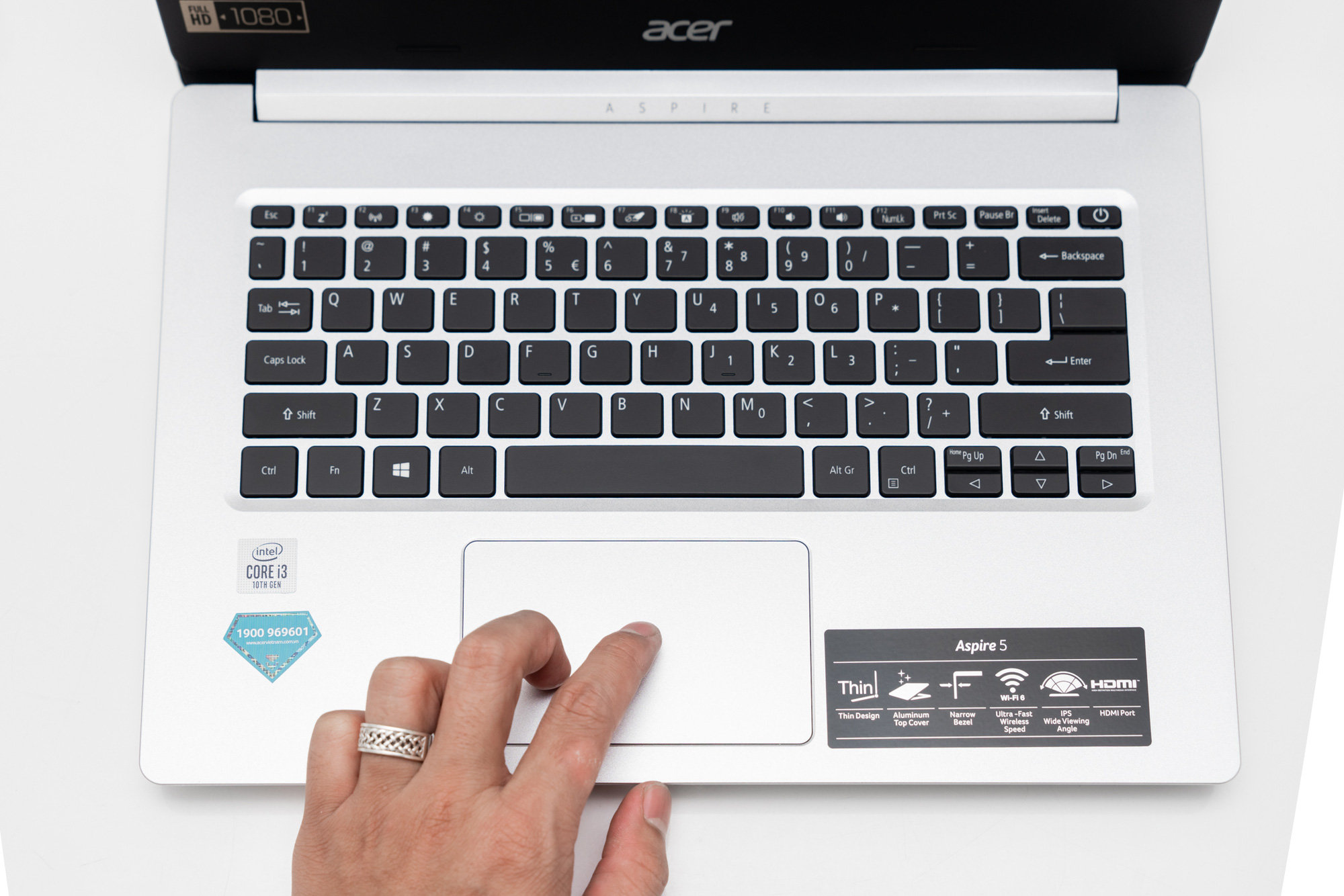 Acer Aspire A515 sở hữu bàn phím dạng chicklet